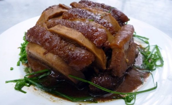 braised pork belly with yam recipe