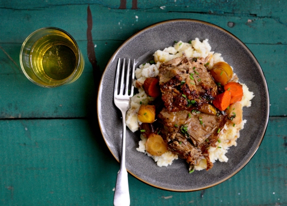 braised pork in cider