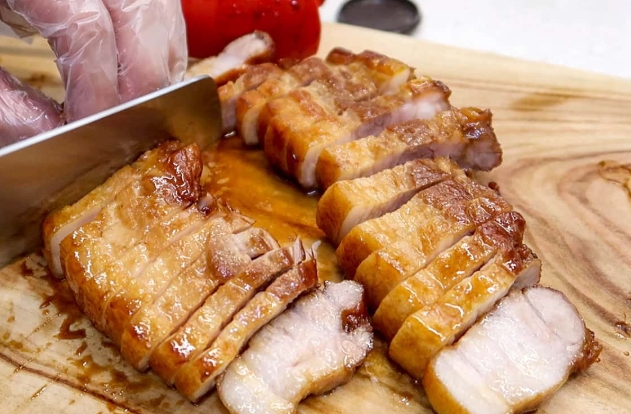 simmered pork belly