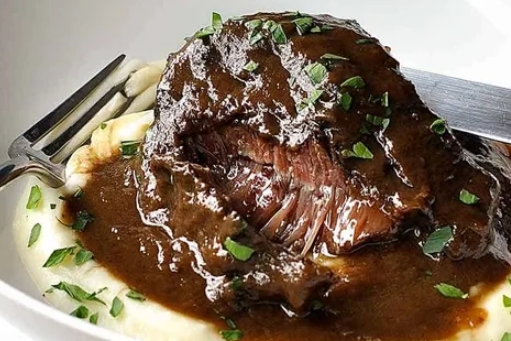 slow braised pork cheeks