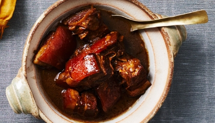 pork belly in soy sauce