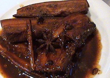 pork belly with star anise and cinnamon