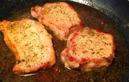 pan braised pork chops