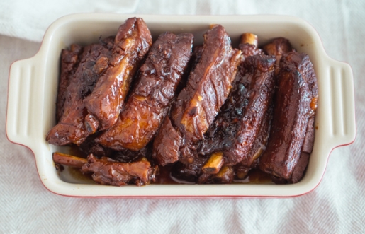 soy sauce braised pork ribs