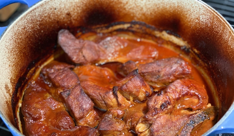 pork country style ribs dutch oven