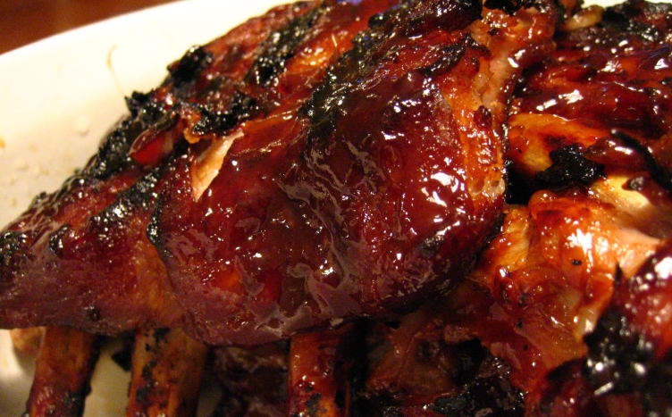 orange soy braised pork ribs