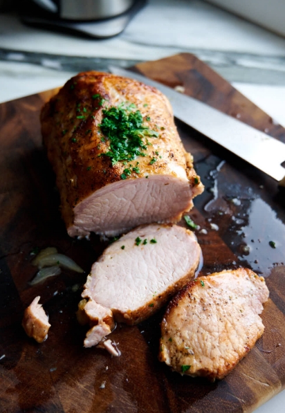 slow braised pork tenderloin