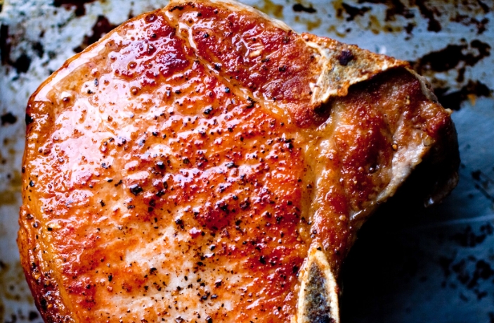 tomato braised pork chops