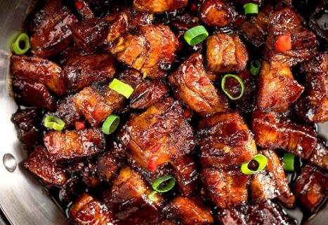 sticky braised pork belly