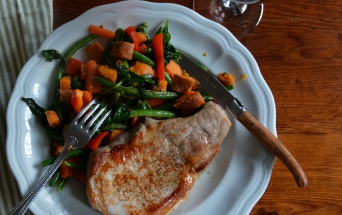 wine braised pork chops